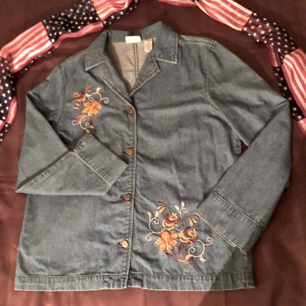 Vintage Classic elements heavy jeans over shirt, size M/M (10-12)